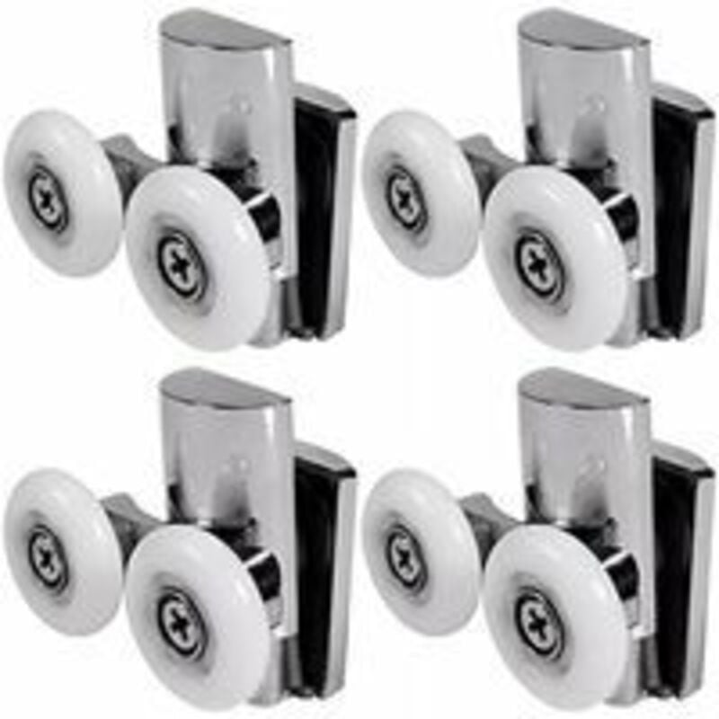 Linghhang - Rouleaux de porte de douche, rouleaux de porte de douche de 23 mm vers le haut ou vers le bas