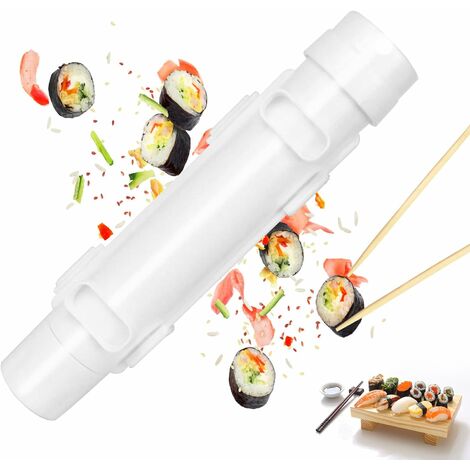Outil à Rouler Les Légumes et la Viande Légumes Sushi Roller Machine à  Rouler les Viandes et Légumes Plastique Rouleau à Sushi Machine pour Outil  de Cuisine Rouleau Légumes Et Viande 