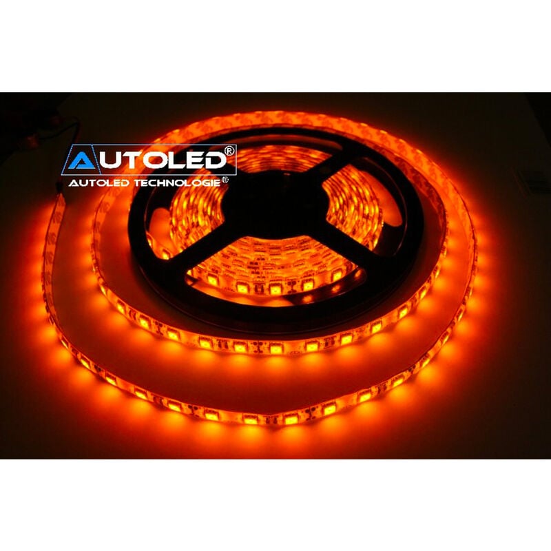 Rouleaux leds 2 metres SMD3528 orange Autoled