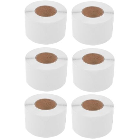 Rouleaux tiquettes Rondes Blanches Auto adh sives Pouce de