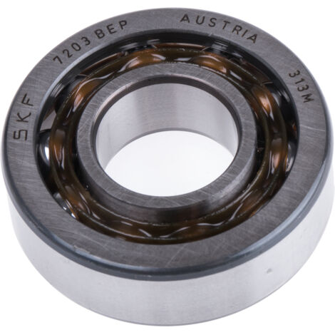 Roulement à billes à contact oblique à une rangée SKF, ø int. 17mm, ø ext. 40mm, larg. 12mm ( Prix pour 1 )