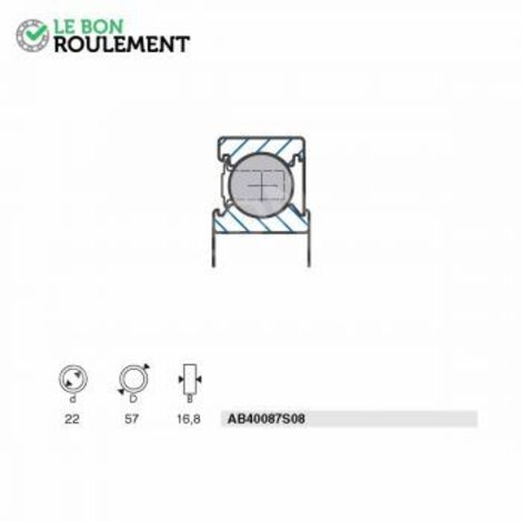Roulement à billes AB40087S08-SNR