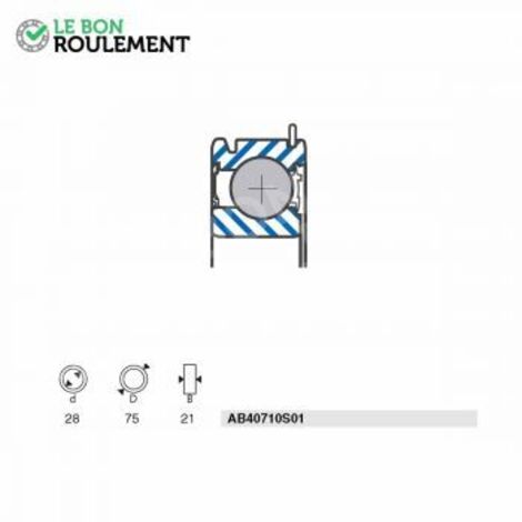 Roulement à billes AB40710S01-SNR