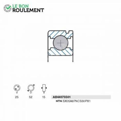 Roulement à billes AB44075S01-SNR