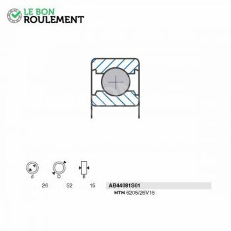 Roulement à billes AB44081S01-SNR