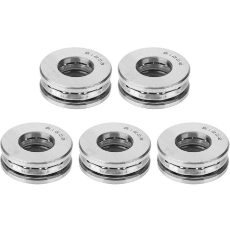 Roulement à billes de poussée axial 51202 - 5 pièces, silencieux pour applications industrielles