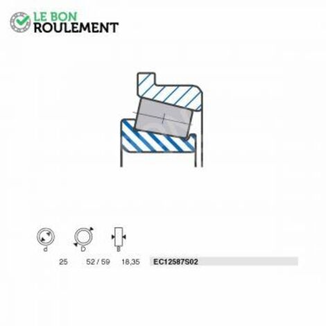 Roulement à billes EC12587S02-SNR