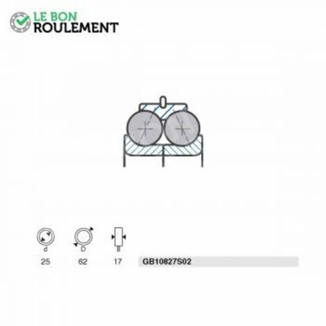 Roulement à billes GB10827S02-SNR
