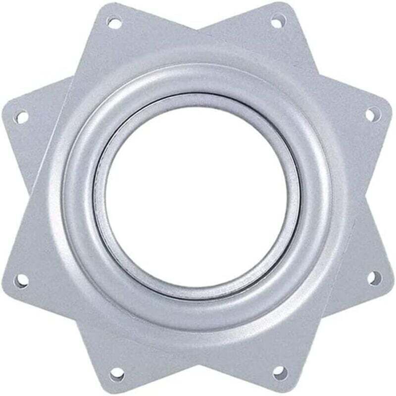 Roulement à Billes Plateau Pivotant,Plaque Pivotante,Base Pivotante,Plaque Tournant 360,Métal Carré Pivotant,Barre pour Tabouret de Bateau