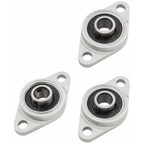 Roulement à bride auto-aligné en alliage de zinc KFL08, 8 mm, lot de 4 pièces pour montage industriel