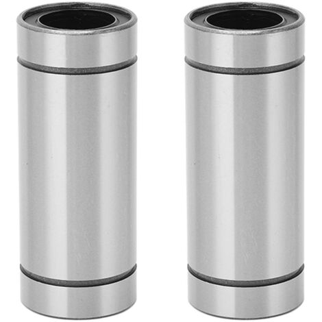 Roulement à mouvement linéaire LM20LUU - 2 pièces - ID 20mm OD 32mm Long 80mm - Acier de haute qualité - Idéal robotique, imprimante 3D