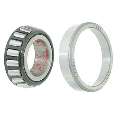 Roulement à rouleaux coniques adaptable SCAG,GILSON. Ø int: 25,40, Ø: ext.: 50,01, Ep: 15,08mm. Remplace origine: 48668, 1045, 1