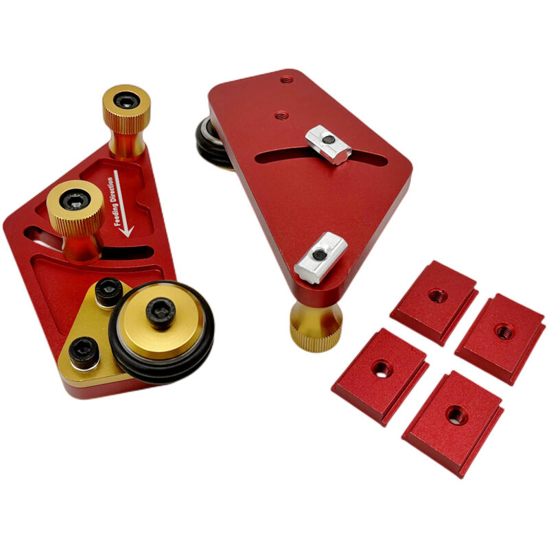 Maerex - Roulement à rouleaux d'alimentation en alliage d'aluminium, panneau de plumes, scie de Table, alimentation de sécurité, outil auxiliaire