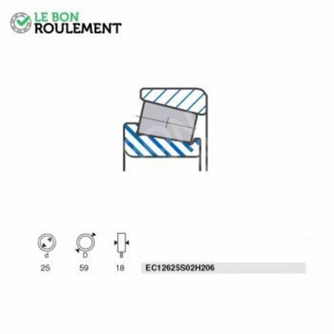 Roulement à rouleaux EC12625S02H206-SNR