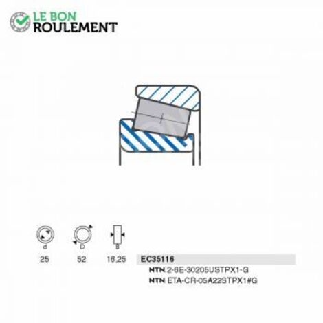 Roulement à rouleaux EC35116-SNR
