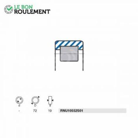 Roulement à rouleaux RNU10552S01-SNR