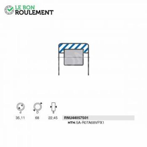 Roulement à rouleaux RNU44057S01-SNR