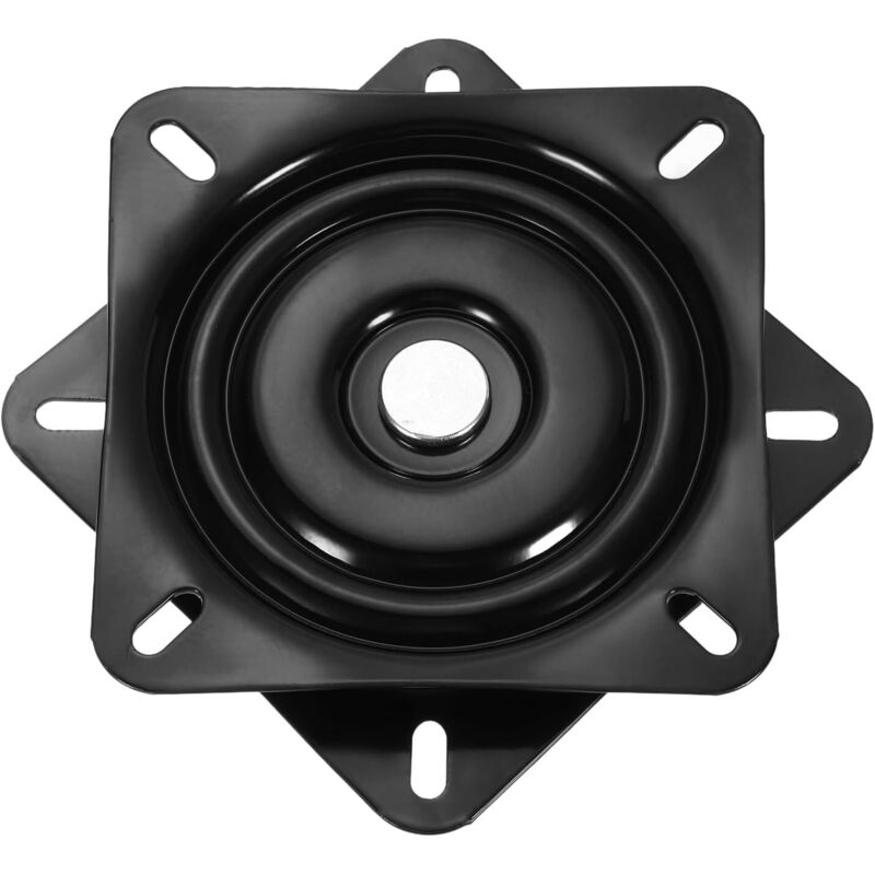 Roulement Carrée De Plateau Tournant, 16cm, Base Pivotant, pour Les Meubles Sofa TV Et Tabouret De Bar, Noir