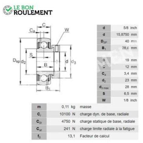 Roulement de palier GRA010-NPP-B-AS2-V-INA
