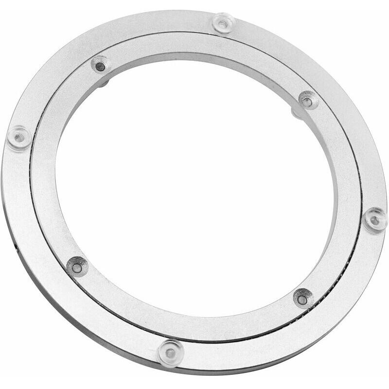 Roulement de table tournante en alliage d'aluminium, table tournante pivotante à usage intensif Rotating Bearing Turntable Round Dining Table Smooth