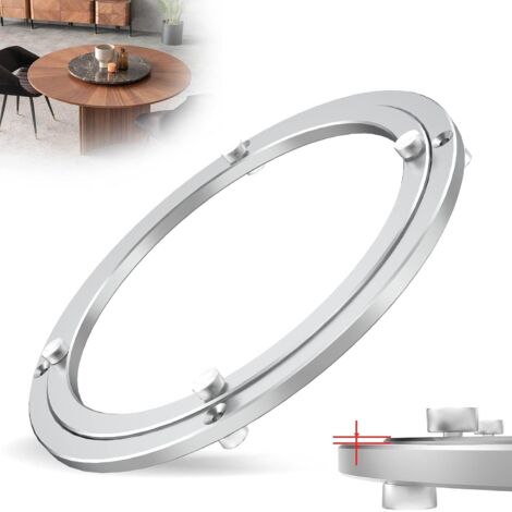 Roulement plateau tournant 25 cm robuste, base pivotante aluminium pour table bricolage présentoir