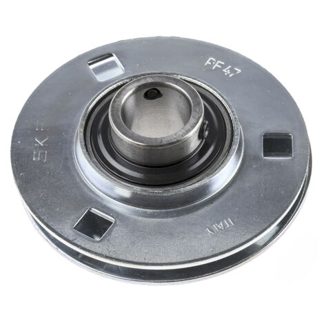 Roulement SKF, diam int 20mm, 3 trous de fixations en Acier Pressé ( Prix pour 1 )