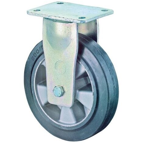 Roulette 250mm RR110.B80 plaque souple S noir KL RR110.B80.251