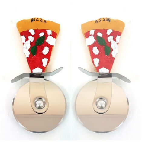 Roulette Coupe-pizza Tranche De Pizza Décorée Souvenir