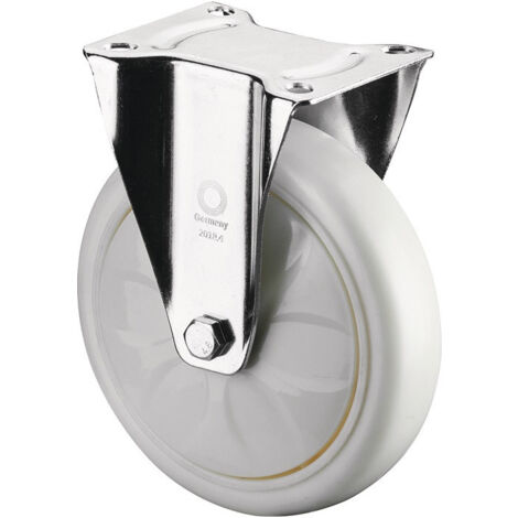 Roulette D.150mm Capolyamidecité .600kg Plastique Support L138xB110mm blanc BS ROLLEN