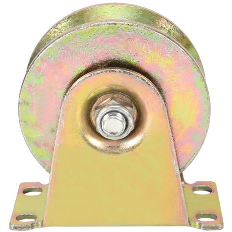 Roulette de 100 mm de diamètre pour portail coulissant, rail en acier de type V pour porte coulissante