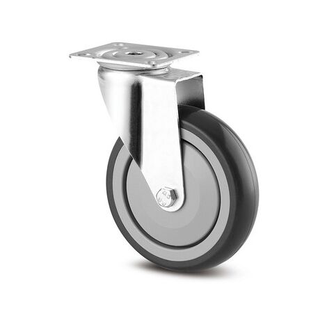 Roulette de manutention 1670 PJP - pivotante - 70 kg - 100 x 32 mm - TENTE