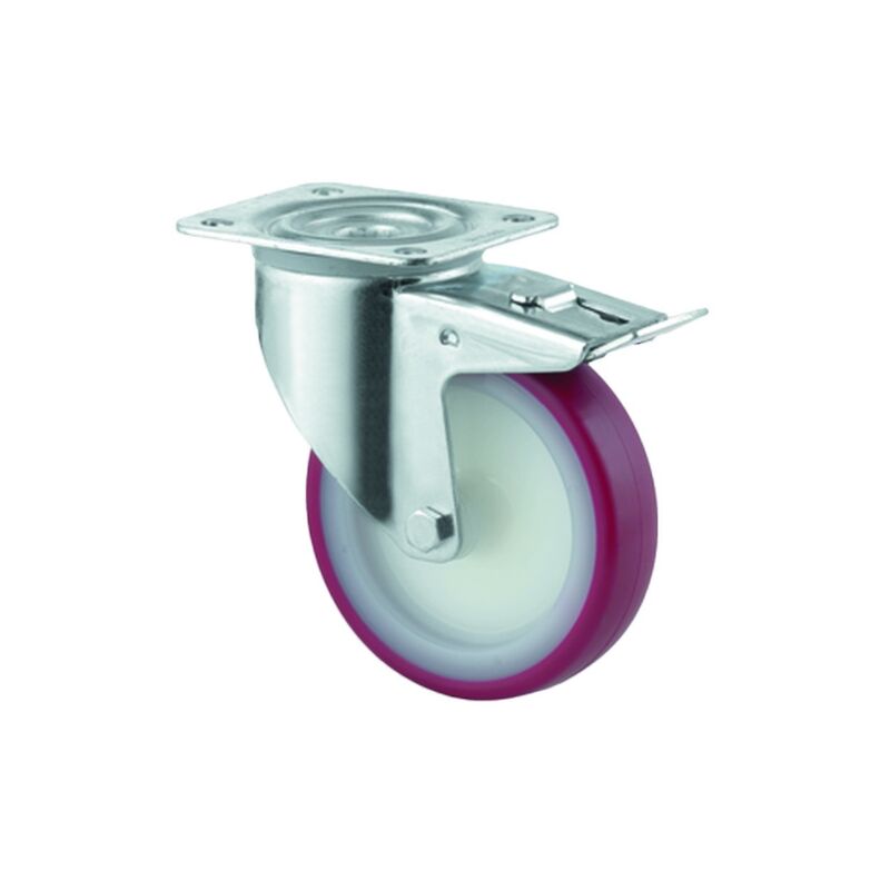 Tente - Roulette de manutention 3477 uar - pivotante à frein - 200 kg - 125 x 32 mm