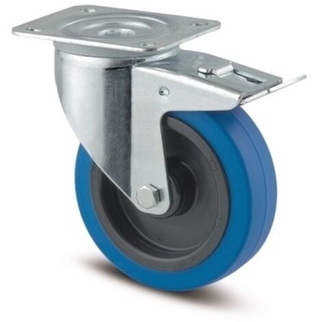 Roulette de manutention 3477 UFR - pivotante à frein - 250 kg - 125 x 40 mm - TENTE