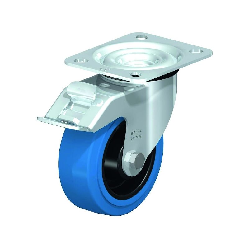 Blickle - Roulette de manutention le-poev-fi sb - pivotante à frein - 150 kg - 100 x 38 mm