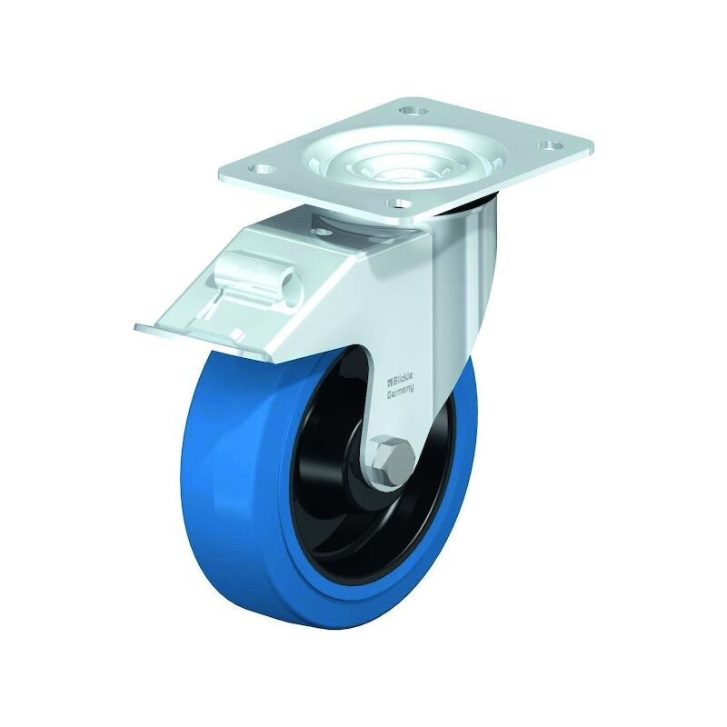 Blickle - Roulette de manutention le-poev-fi sb - pivotante à frein - 300 kg - 160 x 50 mm