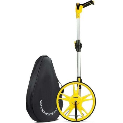 Roulette de Mesure Pliable de Précision avec Roue de Mesure de Distance 99.999,9 m Mesure Métrique des Roues et du Ruban, Sac de Transport (pliable)Roue de mesure, compteur kilométrique et odomètre