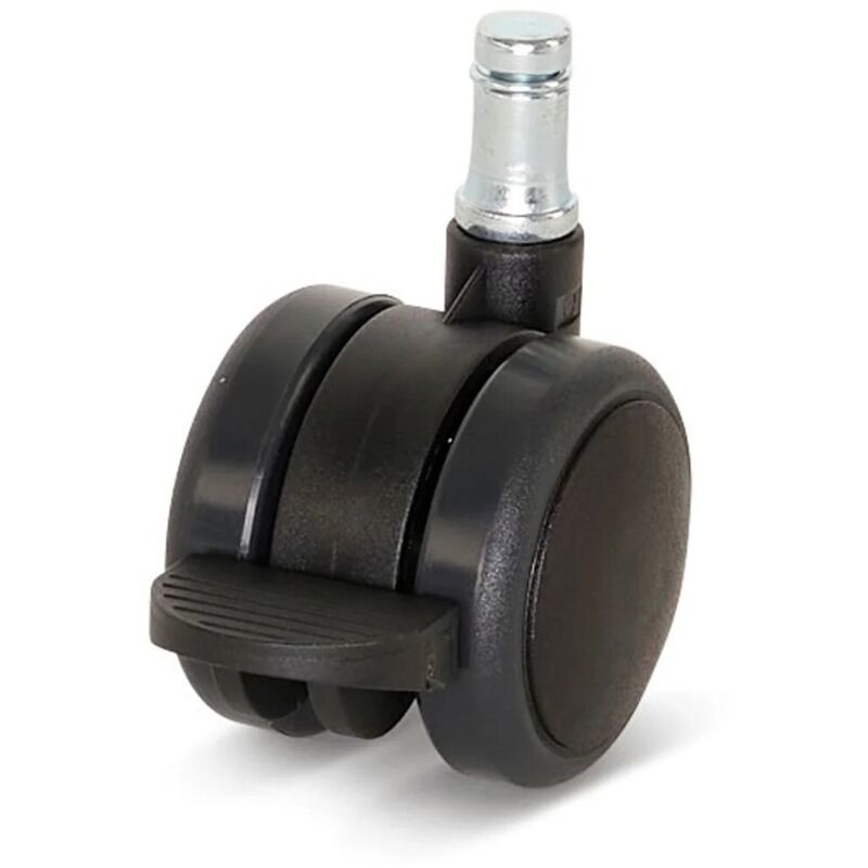 Roulette de meuble freinée - MESO - Premium - PU - 50 mm - Axe 11 x 20 mm