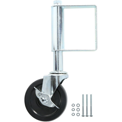 Roulette de Porte à Ressort avec Amortissement, Caster Aluminium 4 Pouces Capacité 75kg (Blanc)