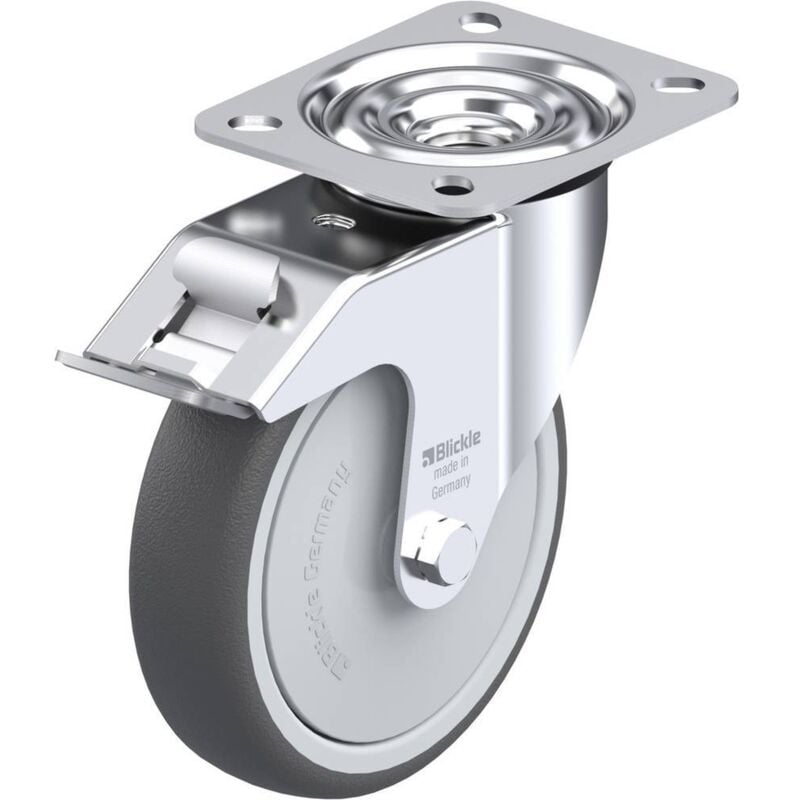 Blickle - Roulette diamètre 125 mm en polyuréthane avec frein
