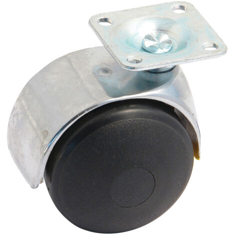 Roulette double galet 50mm pivotante sur platine AVL 595030AC
