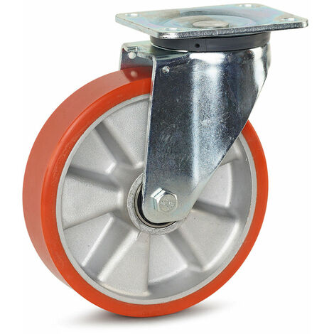 Roulette en polyuréthane pivotante Ø 100 mm – fourche A.90 – chariots légers – Universel