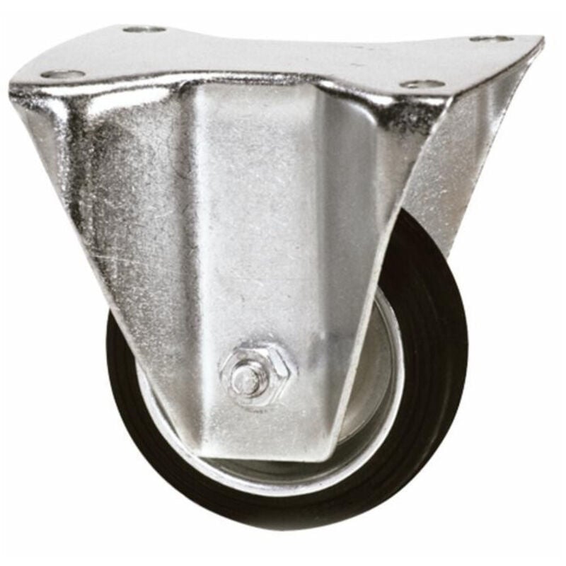 Roulette fixe 180X45 bande caoutchouc 180 Kg