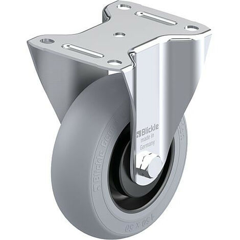 Roulette fixe BLICKLE tole acier B-POES 100K-SG diam.-roue 100mm