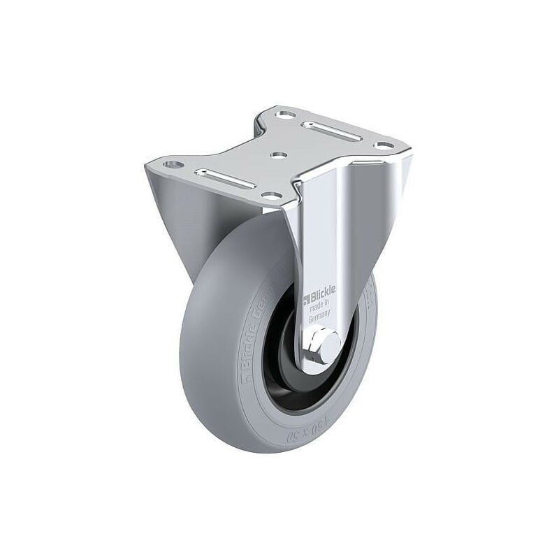 Blickle - Roulette fixe tole acier b-poes 125K-SG diam.-roue 125mm