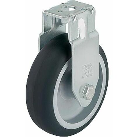 Roulette fixe BRA-TPA 75G Charge limite 75 kg roue diam. 75 mm, trou arriere diam. 11mm