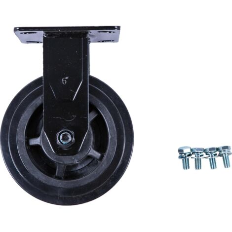 Roulette fixe pour servante d’atelier P45, avec vis