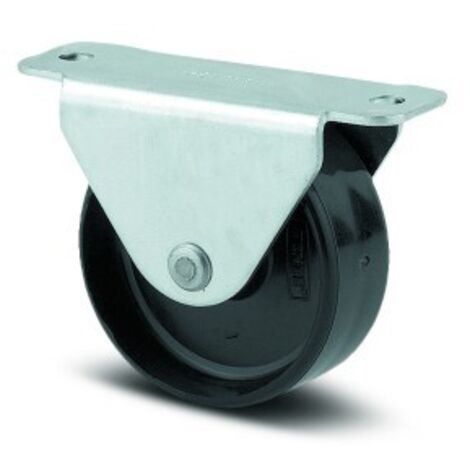 Roulette fixe pour tiroir coulissant - acier - platine - ø 14mm - Compacta - TENTE