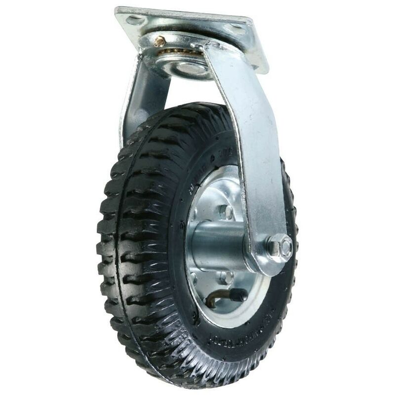 Roulette gonflable pivotante 220mm