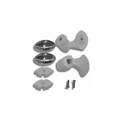 Roulette incurvée U pour cabine douche Novellini lunes r R07LUR1  blanc