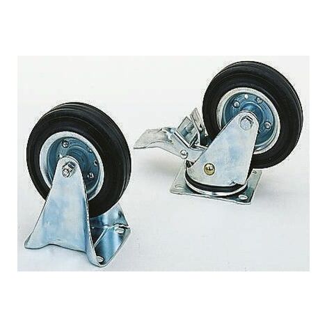 Roulette industrielle Fixe Guitel Hervieu, Acier galvanisé, Ø 250mm, 250kg ( Prix pour 1 )